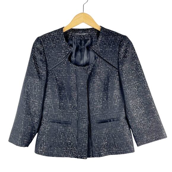 Isabella DeMarco Tahari Levine Women's Black Blazer Jacket Size 6 Career Office - Picture 1 of 7